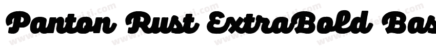 Panton Rust ExtraBold Base字体转换
